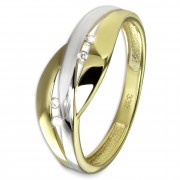 GoldDream Gold Ring Bicolor Gr.60 333er Gelbgold GDR558T60