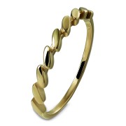 GoldDream zarter Gold Ring Wave Gr.58 333er Gelbgold Damen GDR562Y58