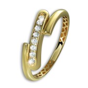 GoldDream Gold Ring Design Gr.54 333er Zirkonia Gelbgold Damen GDR573Y54