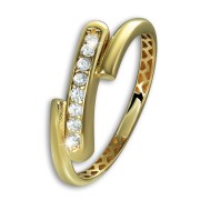 GoldDream Gold Ring Design Gr.56 333er Zirkonia Gelbgold Damen GDR573Y56