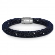 SilberDream Glitzerarmband Minikristalle blaugrau 20cm Armband Damen SDA050B0