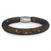 SilberDream Glitzerarmband Minikristalle goldfarben 20cm Armband Damen SDA050N0