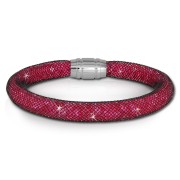 SilberDream Glitzerarmband Minikristalle fuchsia 18cm Armband Damen SDA050P9