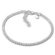 SilberDream Armband Zirkonia weiß 925 Sterling Silber Damen 18cm - 21cm SDA1028W