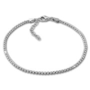 SilberDream Armband Kugeln 925 Sterling Silber Damen 18cm - 21cm SDA1108J