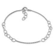 SilberDream Armband Ringe 925 Sterling Silber Damen 18cm - 21cm SDA1188J