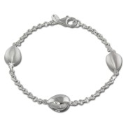 SilberDream Armband Tropfen 925 Sterling Silber 19cm Damen SDA416