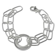 SilberDream Armband Ringe 925 Sterling Silber Damen 18,5cm SDA419