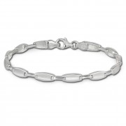 SilberDream Armband Style matt/glänzend 925 Sterling Silber 19cm SDA429