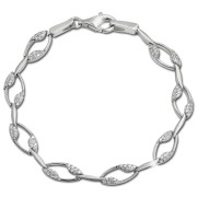 SilberDream Armband Ranke Zirkonia weiß 925er Silber 19cm Damen SDA4805W