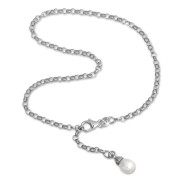 SilberDream Fußkette Perle 26cm 925 Sterling Silber SDF0315J