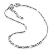 SilberDream Fußkette Fantasie 26cm Damenschmuck 925er Silber SDF0326J