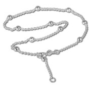 SilberDream Kugel Fußkette 25cm 925 Sterling Silber SDF2147J