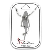 SilberDream Fußkette Dangle Kugeln 25cm 925 Sterling Silber Damen SDF5165J