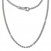 SilberDream Kugelkette 925er Silber Halskette 70cm Kette SDK20670