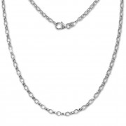 SilberDream Erbskette oval 925er Silber Halskette 45cm Kette SDK20945
