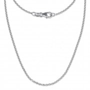 SilberDream Ankerkette fein 925er Silber Halskette 80cm Kette SDK21180