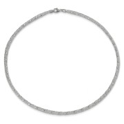 SilberDream Collier Kette Gitter 925er Silber Damen 50cm SDK2195J