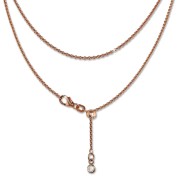 SilberDream Collier Kette rose vergoldet 925 Silber Damen 45cm SDK22545E