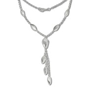 SilberDream Collier Kette Tropfen 925 Silber 44,5cm Halskette SDK414