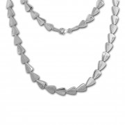 SilberDream Collier Dreiecke Zirkonia weiß 925er Silber 45cm Halskette SDK457W