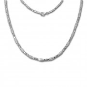 SilberDream Collier Elegant Zirkonia weiß 925er Silber 45cm Halskette SDK458W