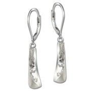 SilberDream Ohrhänger 3D-Rechteck 925 Sterling Silber Damen Ohrring SDO4342J