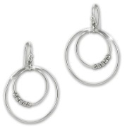 SilberDream Ohrhänger Doppelringe 925 Sterling Silber Damen Ohrringe SDO6700J