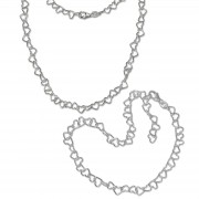 SilberDream Schmuckset Herz Fußkette & Halskette 925 Sterling Silber SDS2204F