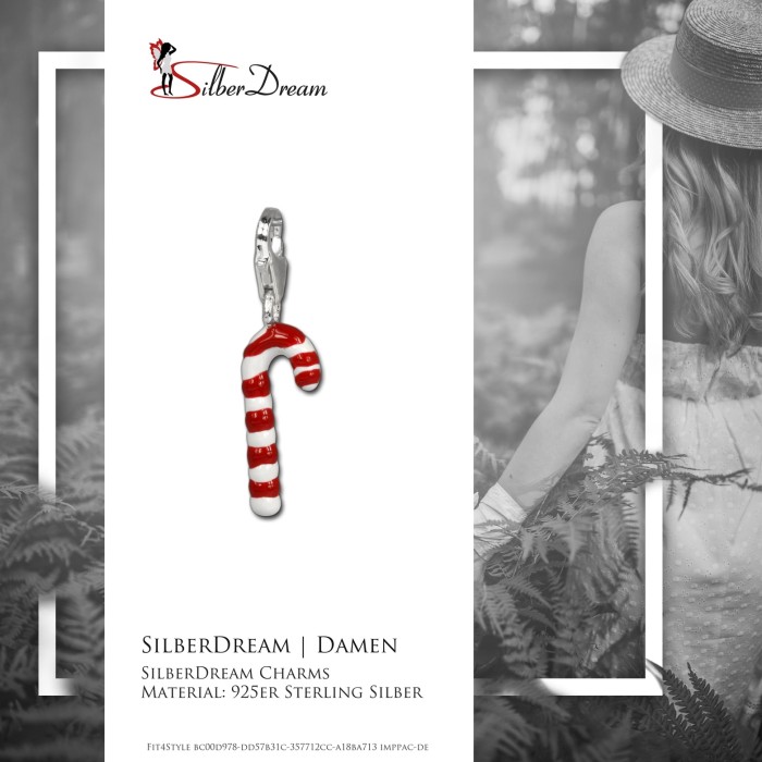 SilberDream Silber Charm Zuckerstange Armband Anhanger FC3104