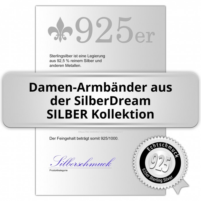 SilberDream Moon Armband 19cm für Damen aus 925er Sterling Silber SDA3029J