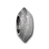 Amello Megabeads Stahl Bead Kreisel diamantiert Armbandbead AMB410W