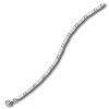 Balia Damen Armband matt weie Zirkonia 925 Silber 18,5cm BAA0001SW