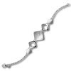 Balia Damen Armband 925 Silber matt und poliert 18,5cm BAA0019SM