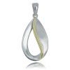 Balia Damen Kettenanhnger bicolor 925 Silber matt und glnzend BAH0010ST