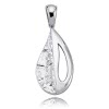 Balia Damen Kettenanhnger 925 Silber matt und geschlagen BAH0016SO