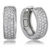 Balia Creolen fr Damen glnzend Zirkonia aus 925 Silber BAO0008SW