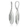 Balia Ohrhnger fr Damen matt glanz Zirkonia aus 925 Silber BAO0010SW
