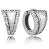 Balia Creolen fr Damen glnzend Zirkonia aus 925er Silber BAO0015SW