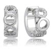 Balia Creolen fr Damen glnzend Zirkonia aus 925er Silber BAO0020SW