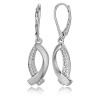 Balia Ohrhnger fr Damen matt Zirkonia 925er Silber BAO0027SW