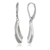 Balia Ohrhnger fr Damen matt glanz Zirkonia 925er Silber BAO0031SW