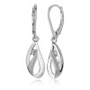Balia Ohrhnger fr Damen matt glanz Zirkonia 925er Silber BAO0032SW