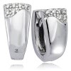 Balia Creolen fr Damen glnzend Zirkonia aus 925er Silber BAO0043SW