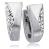 Balia Creolen fr Damen glnzend Zirkonia aus 925er Silber BAO0044SW