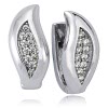 Balia Creolen fr Damen glnzend Zirkonia aus 925er Silber BAO0045SW