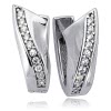 Balia Creolen fr Damen glnzend Zirkonia aus 925er Silber BAO0047SW