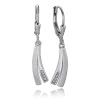 Balia Ohrhnger fr Damen matt glanz Zirkonia 925er Silber BAO0050SW