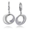 Balia Ohrhnger fr Damen matt glanz Zirkonia 925er Silber BAO0054SW