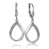 Balia Ohrhnger fr Damen matt glanz Zirkonia 925er Silber BAO0056SW
